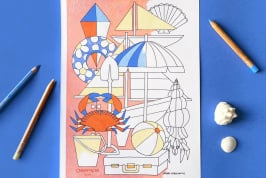 Coloriages d'été à télécharger